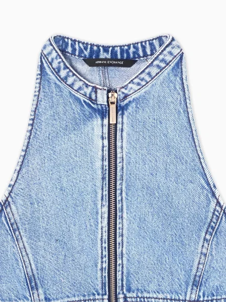 Сукня Armani Exchange блакитна