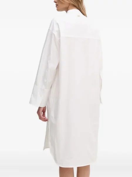 Rochie tip cămașă Barbour de costum alb