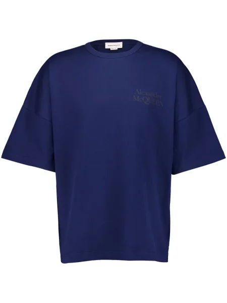 Tricou Alexander Mcqueen cu imagine albastru