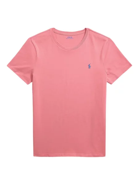 Дълго мрежеста тениска Polo Ralph Lauren с кръгло деколте зелено