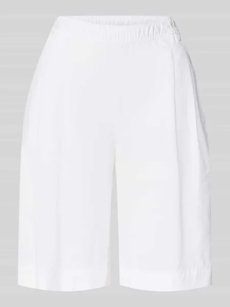 Szorty bermudy o kroju relaxed fit z czystej bawełny S.oliver Red Label białe