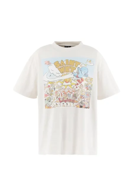 Tricou Saint Mxxxxxx cu imagine alb