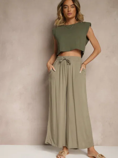 Pantaloni Natisetia bej