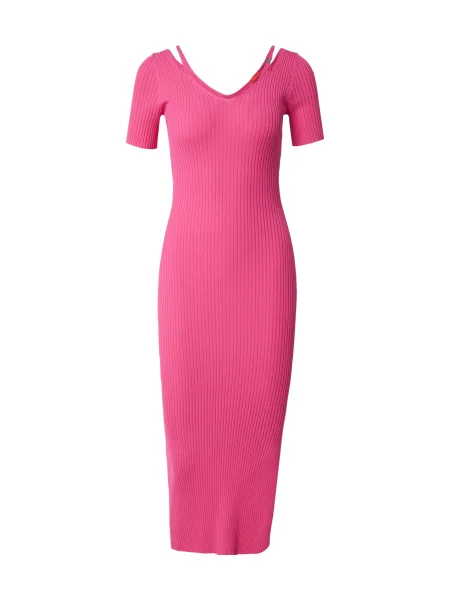 HUGO Rochie tricotată Shaty roz