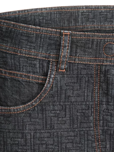 Spódnica midi Fendi do kolan niebieska