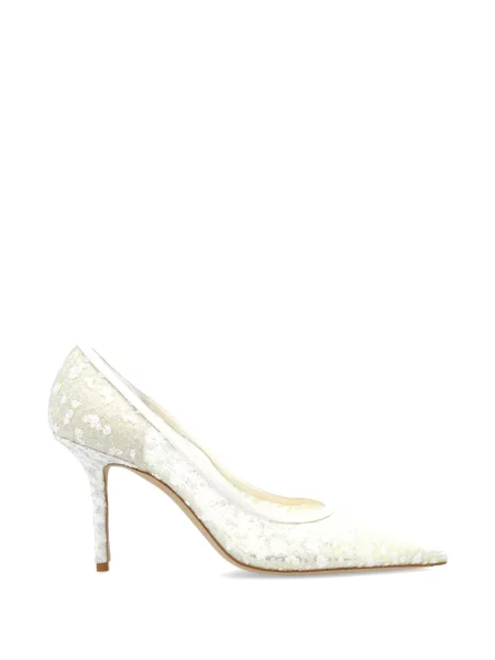 Pantofi cu toc Jimmy Choo alb