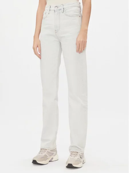 Calvin Klein Jeans Jeansy Straight Fit niebieski