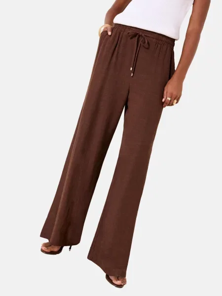 Lipsy Pantaloni ciocolatiu