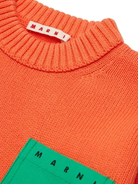 Sweter dziecięcy Marni pomarańczowy