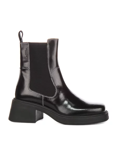 Vagabond Shoemakers sztyblety skórzane DORAH na słupku czarny
