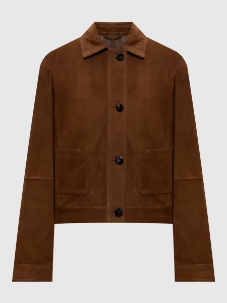 Замшева куртка BAIA Max Mara коричнева