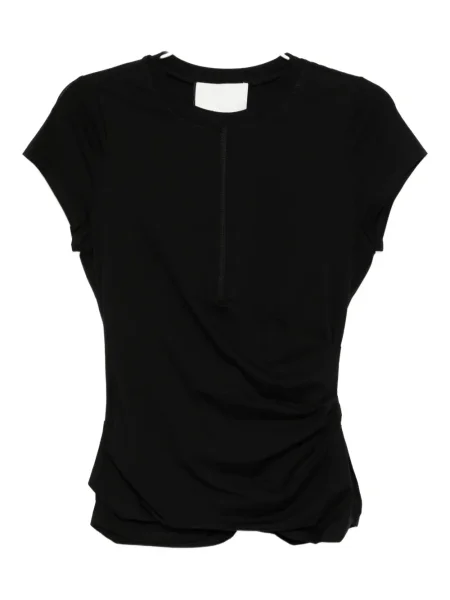 Tricou 3.1 Phillip Lim drapate negru