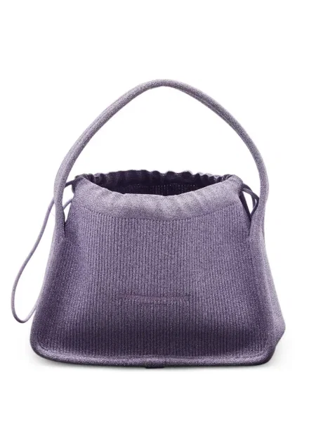 Geantă Alexander Wang tricotate violet
