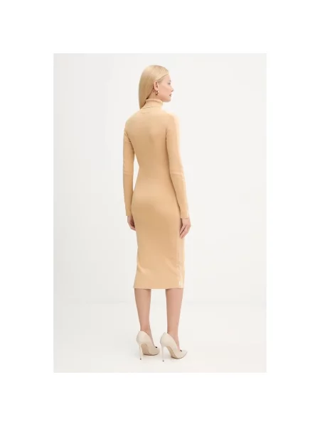 Sukienka Elisabetta Franchi beżowa