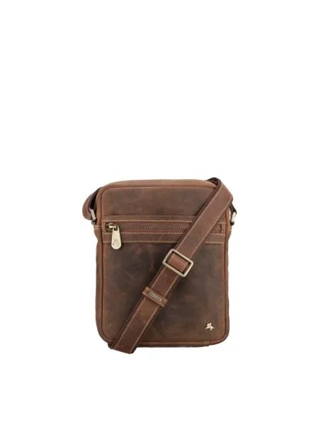 Кожаная сумка Visconti коричневая