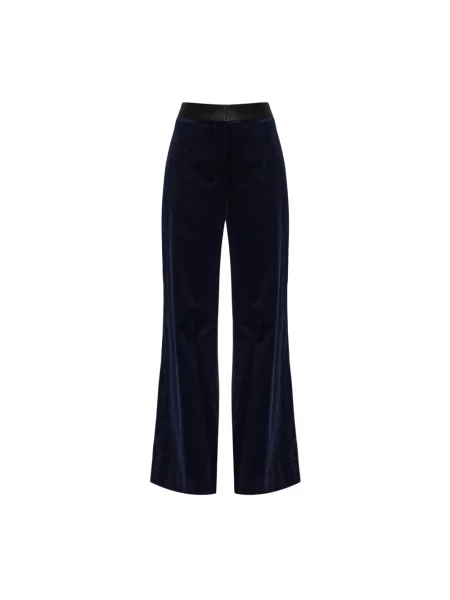 Spodnie Victoria Beckham niebieskie