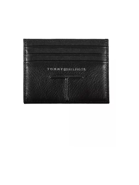 Portfel Tommy Hilfiger skórzany elegancki czarny