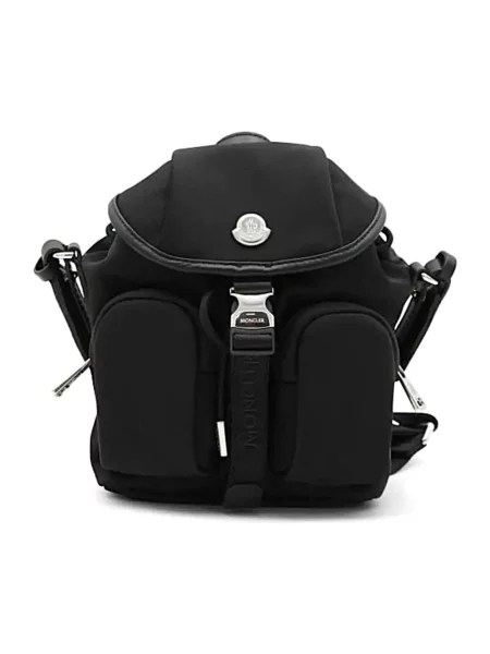 Plecak Moncler skórzany czarny