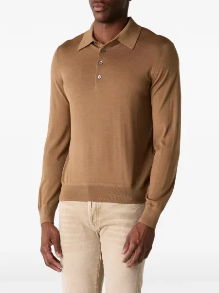 Tricou polo Tom Ford maro