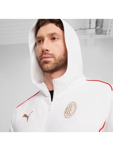 Geacă Puma cu glugă alb
