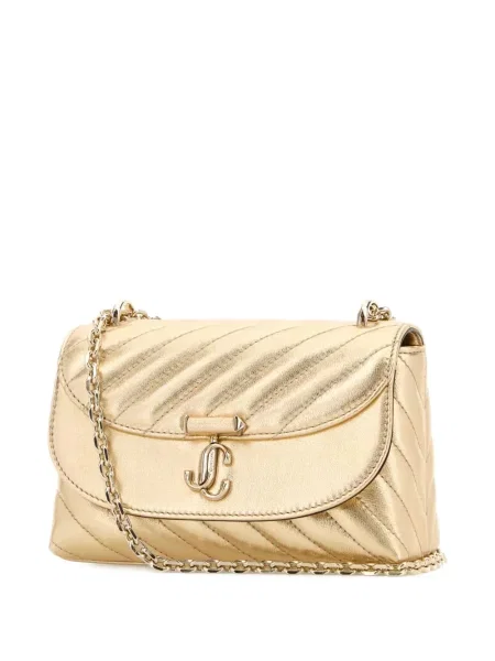 Geanta de piele Jimmy Choo din piele galben