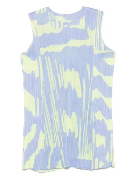 Rochie mini Pleats Please Issey Miyake plisată de costum albastru