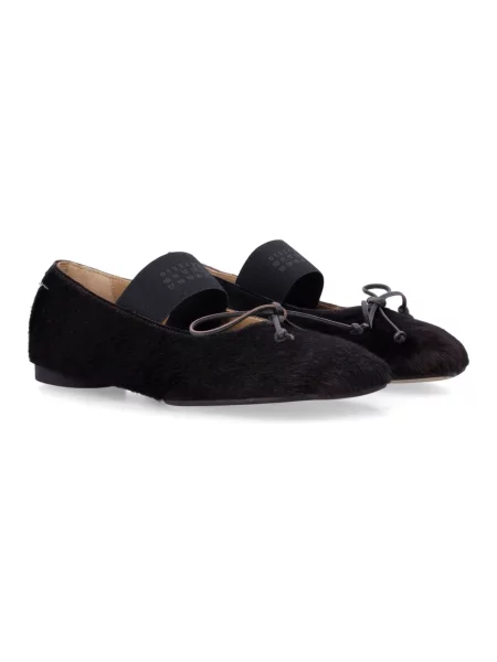 Maison Margiela baleriny skórzane brązowe