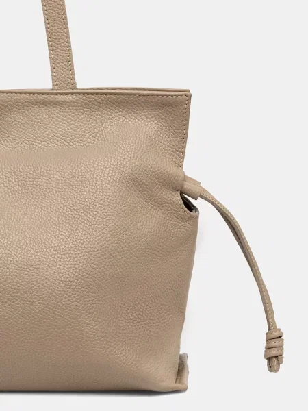 Bőr shopper táska Answear.lab bézs