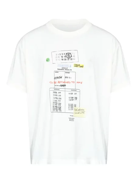 Tricou Mm6 Maison Margiela alb