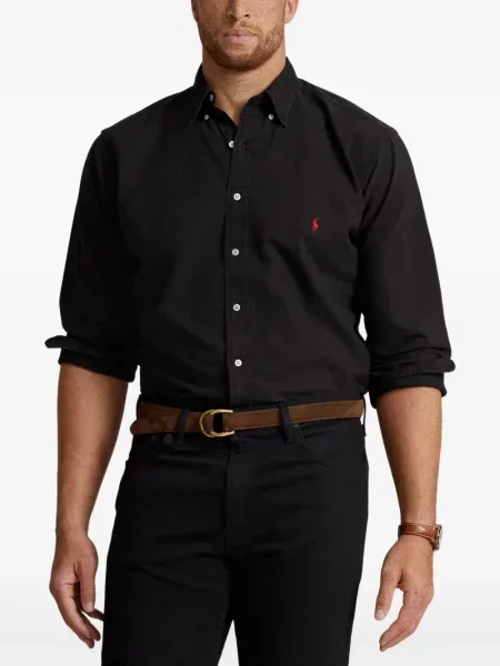 Șosete Polo Ralph Lauren de in cu dungi cu autograf negru