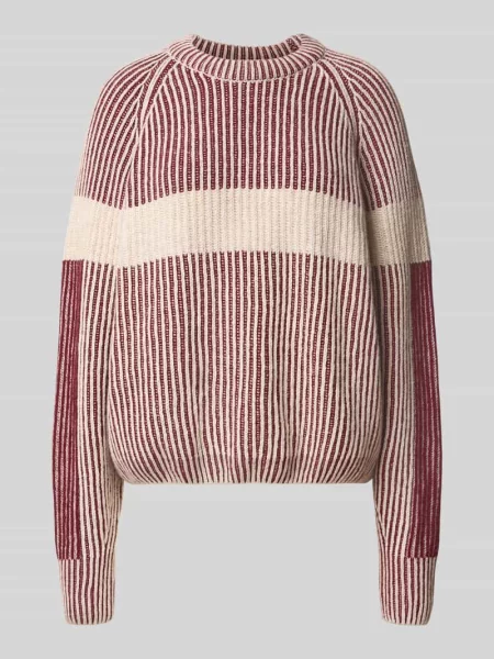 Sweter o luźnym kroju z mieszanki wełny model RIB ARTWORK KNIT' Armedangels