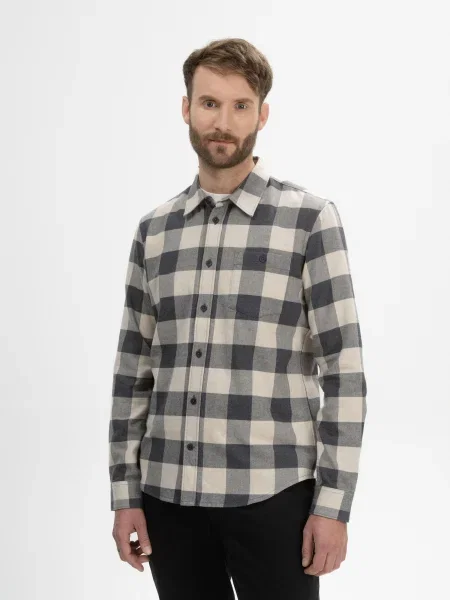 MELA Košile Sahel světle / šedá / antracitová béžová