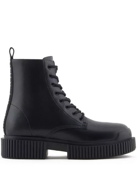 Botine Armani Exchange din piele negru