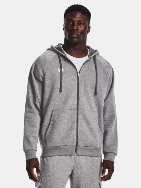 Hoodie Under Armour iz flisa siva