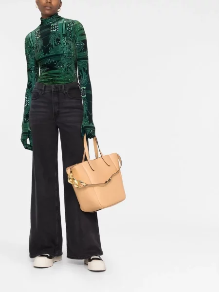 Kožená kabelka na řetízku Jw Anderson
