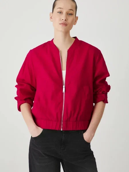 Lanena jakna Medicine rdeča