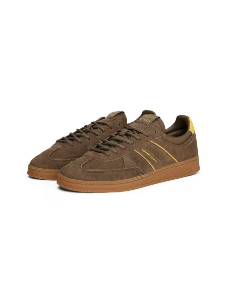 Tommy Jeans Superge iz semiša THE GREENWICH EDGE SUEDE zelena