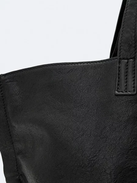 Кожаная сумка шоппер Allsaints