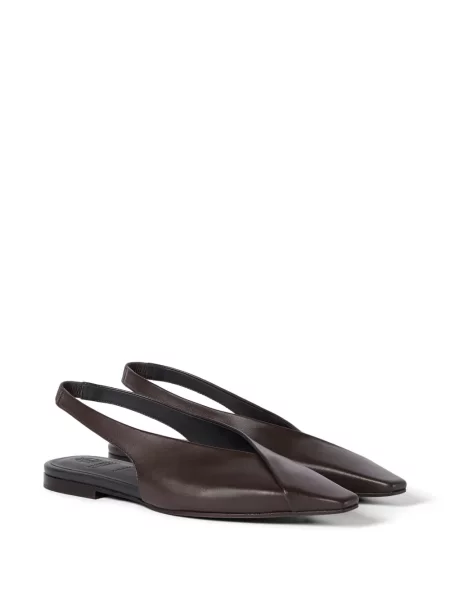 Balerini Brunello Cucinelli slingback maro
