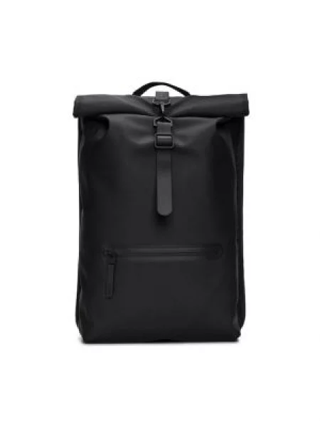 Rains Kuprinė Rollmarškinėliai Rucksack W3 juoda