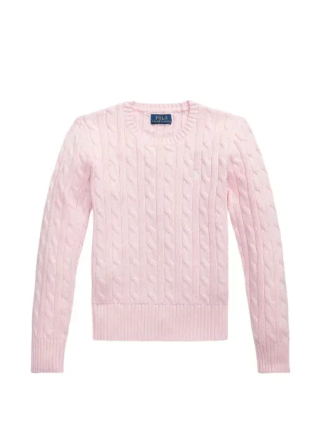 Sweter dziecięcy Polo Ralph Lauren różowy