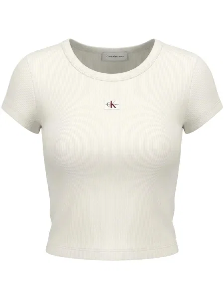 Tricou Calvin Klein Jeans alb