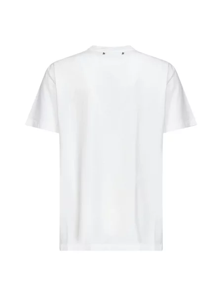 Koszulka Golden Goose z kryształkami biała