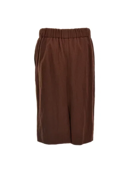 Spódnica Dries Van Noten wełniana brązowa
