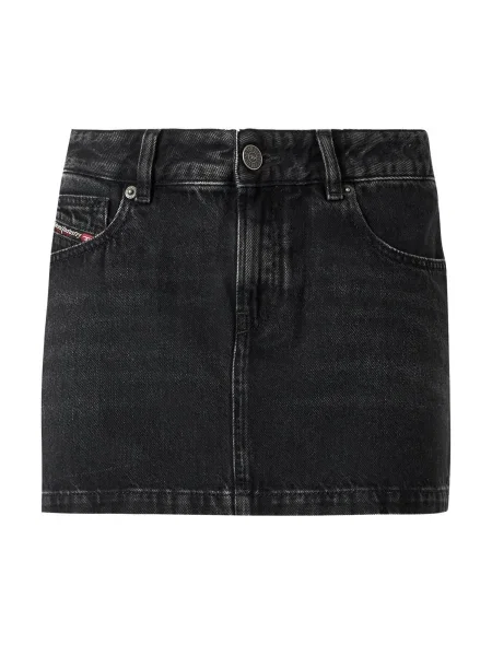 DIESEL Fustă DE-RON denim negru