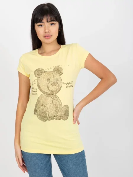 Tricou Fashionhunters galben