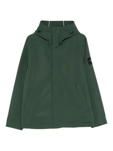 Яке Stone Island с качулка камъни зелено