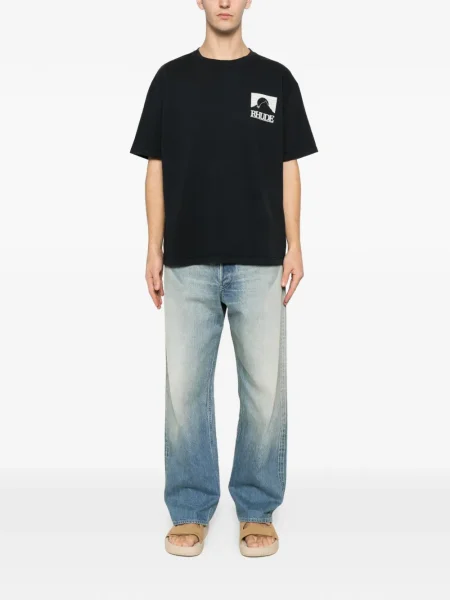 Majica Rhude s okruglim izrezom crna