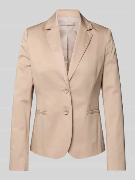 Żakiet o kroju regular fit z kołnierzem z połami i lamowanymi Christian Berg Woman Selection