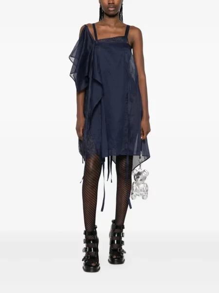 Rochie mini Yohji Yamamoto de costum albastru